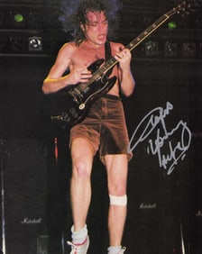 Angus Young signed photograph