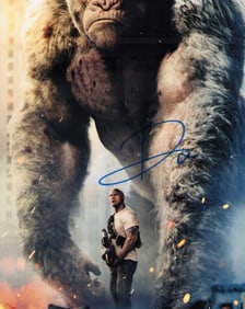 Dwayne Johnson signed photograph