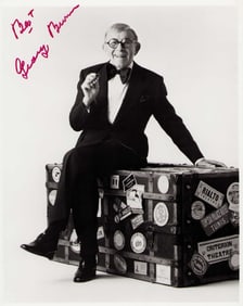 George Burns signed photograph