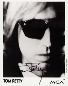Tom Petty signed photograph