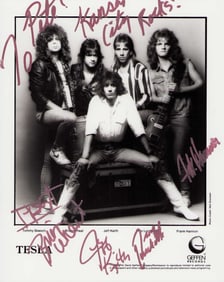 Tesla signed photograph