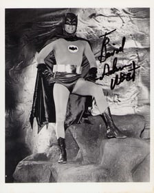 Adam West Batman signed photograph
