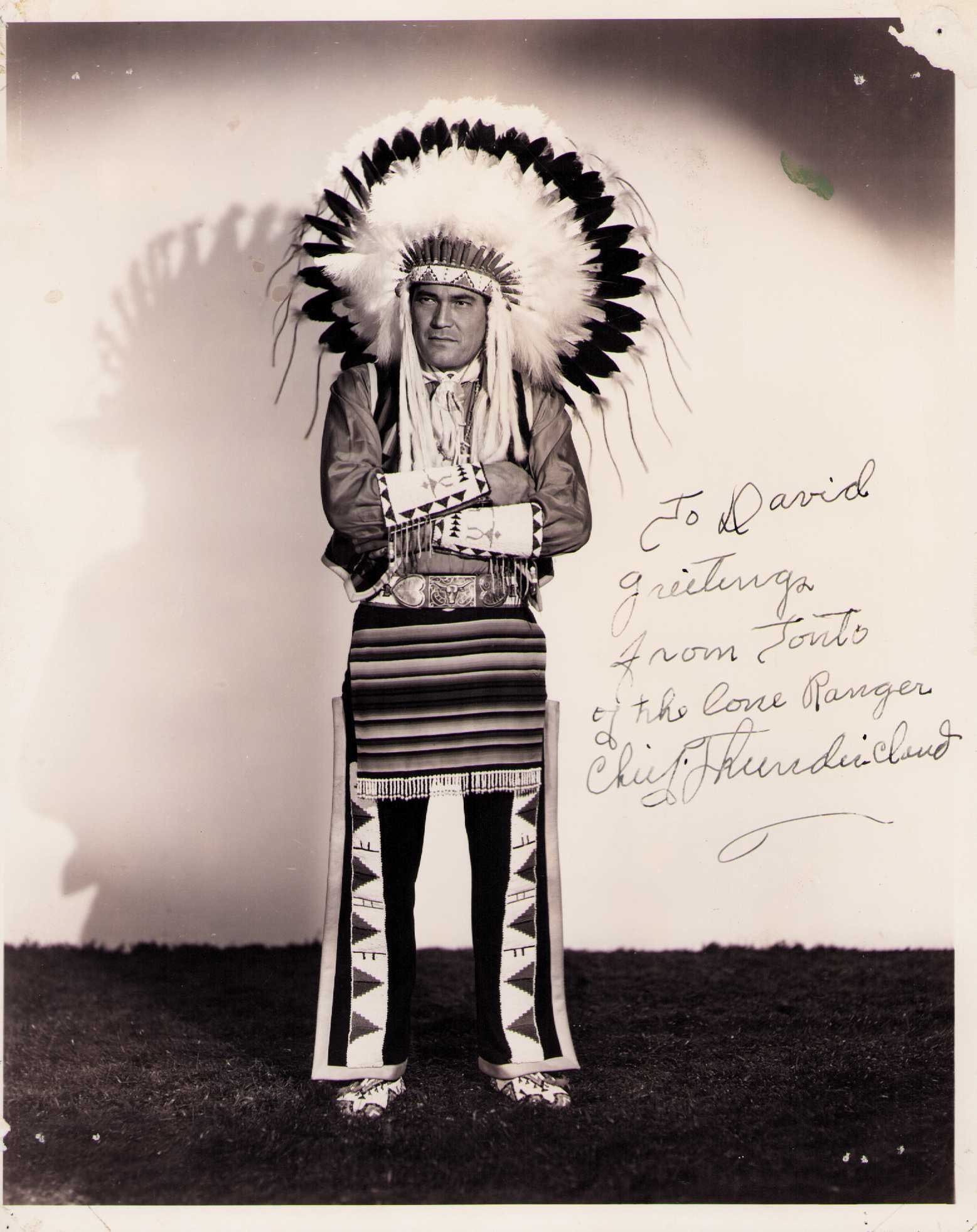Chief Thundercloud rare signed photograph (1 of 1)