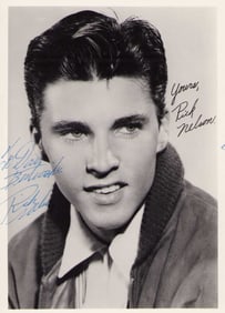 Ricky Nelson signed photograph