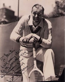 William Tilden signed photograph