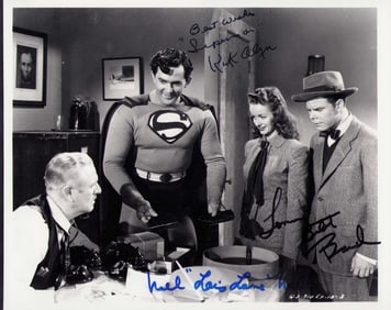 Superman cast signed photograph
