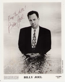 Billy Joel signed photograph