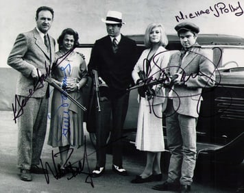 Bonnie and Clyde cast signed photograph