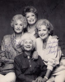Golden Girls cast signed photograph