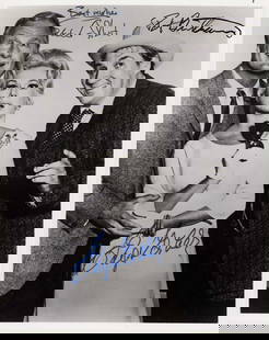 Green Acres cast signed photograph: A vintage signed 8x10 by Eddie Albert Eva Gabor and Pat Buttram Certificate of AuthenticityEVERY item in this auction comes with at minimum a full illustrated serial numbered COA signed by the worlds