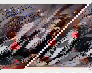 Three Amigos cast signed photograph: A vintage cast signed 8x10 from film by Chevy Chase Steve Martin and Martin Short Certificate of AuthenticityEVERY item in this auction comes with at minimum a full illustrated serial numbered COA sig