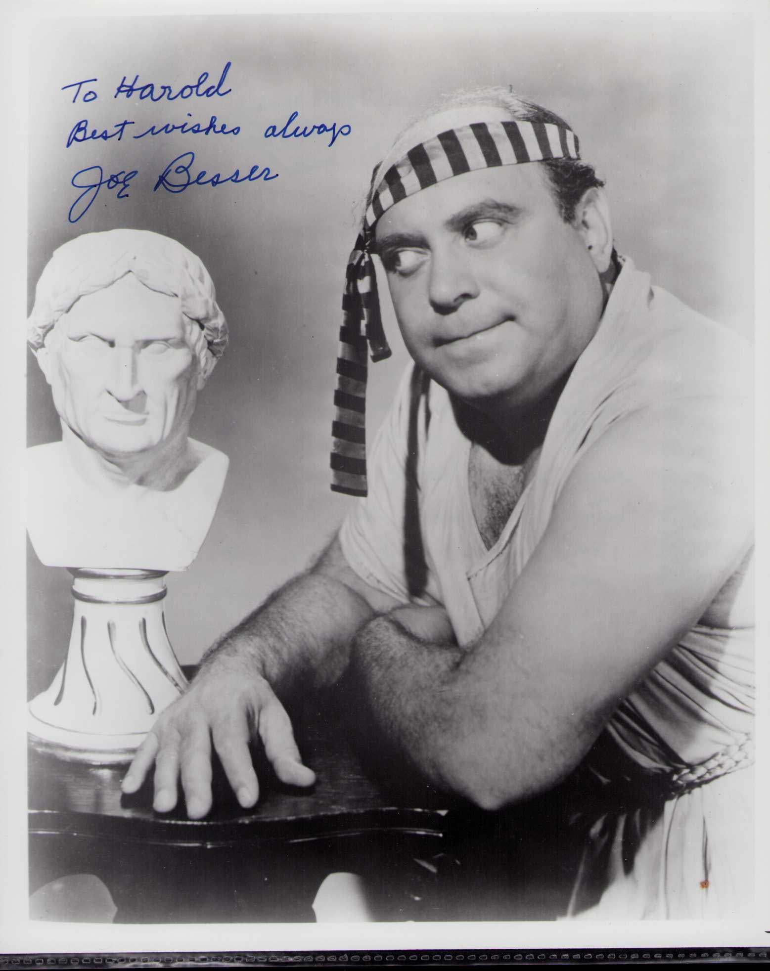 Joe Besser signed photograph (1 of 1)
