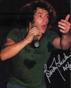 AC DC Brian Johnston signed photograph