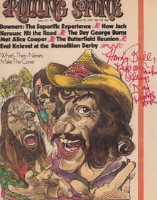 DR HOOK rare signed Rolling Stones magazine cover