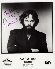Carl Wilson signed photograph