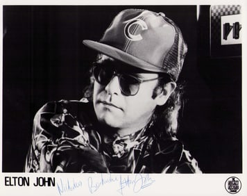 Elton John signed photograph B