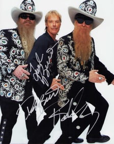 ZZ Topp signed photograph