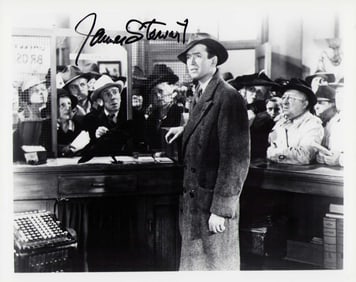 Jimmy Stewart signed photograph