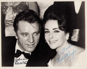 Taylor and Burton signed photograph