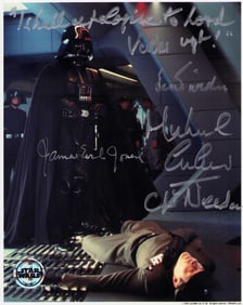Star Wars signed Capt Needa and Darth Vader