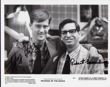 Revenge of the Nerds cast signed photograph