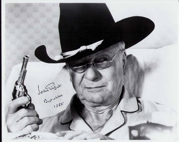 Sir John Gielgud signed photograph