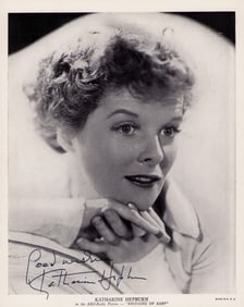 Katharine Hepburn signed photograph