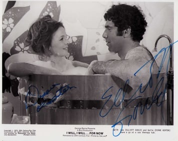 Diane Keaton and Elliot Gould signed photograph