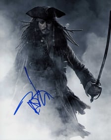 Johnny Depp signed photograph