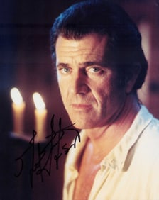 Mel Gibson signed photograph