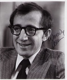 Woody Allen signed photograph