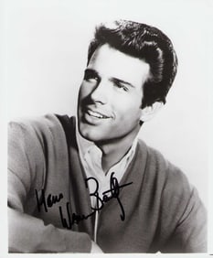 Warren Beaty signed photograph