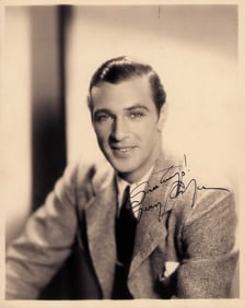 Gary Cooper signed photograph