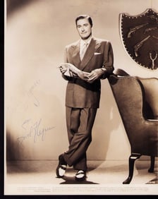 Errol Flynn signed photograph