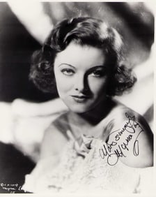 Myrna Loy signed photograph