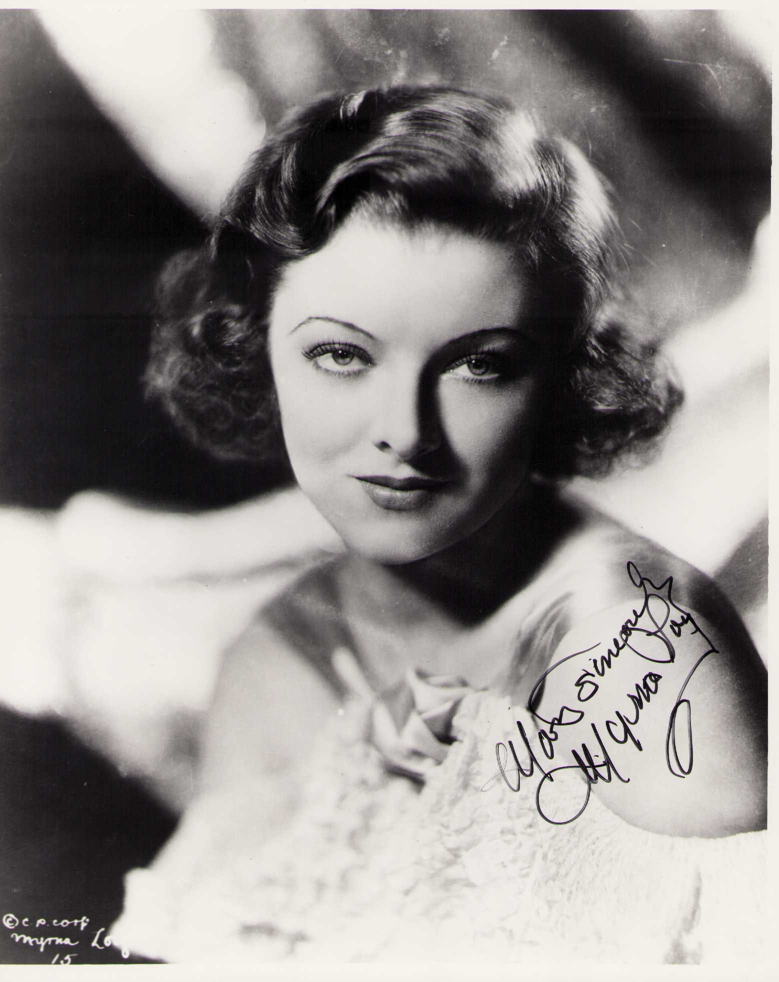 Myrna Loy signed photograph (1 of 1)