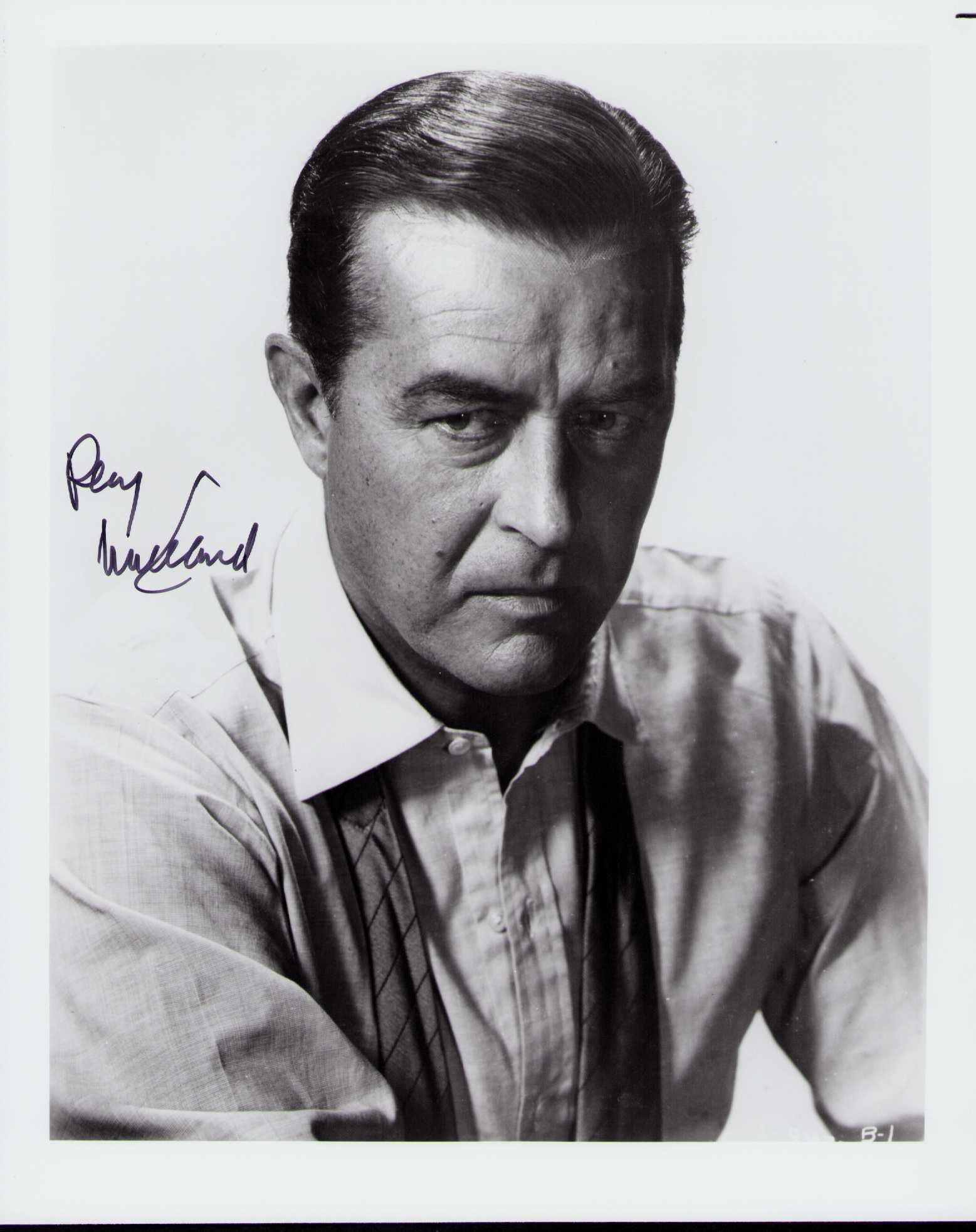 Ray Milland signed photograph (1 of 1)