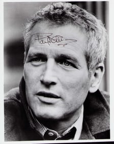 Paul Newman signed photograph