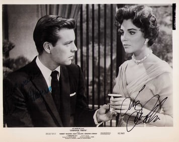 Joan Collins and Robert Wagner signed photograph
