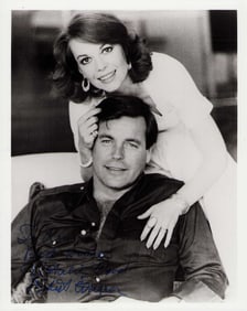 Natalie Wood and Robert Wagner signed photograph