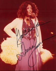 Donna Summer signed photograph