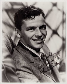 Frank Sinatra signed vintage photograph