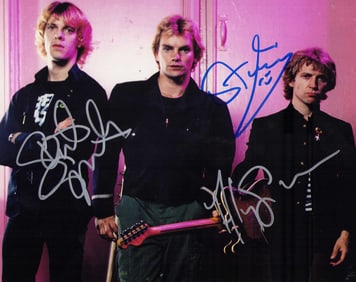 The Police signed photograph