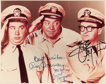 McHales Navy cast signed photograph