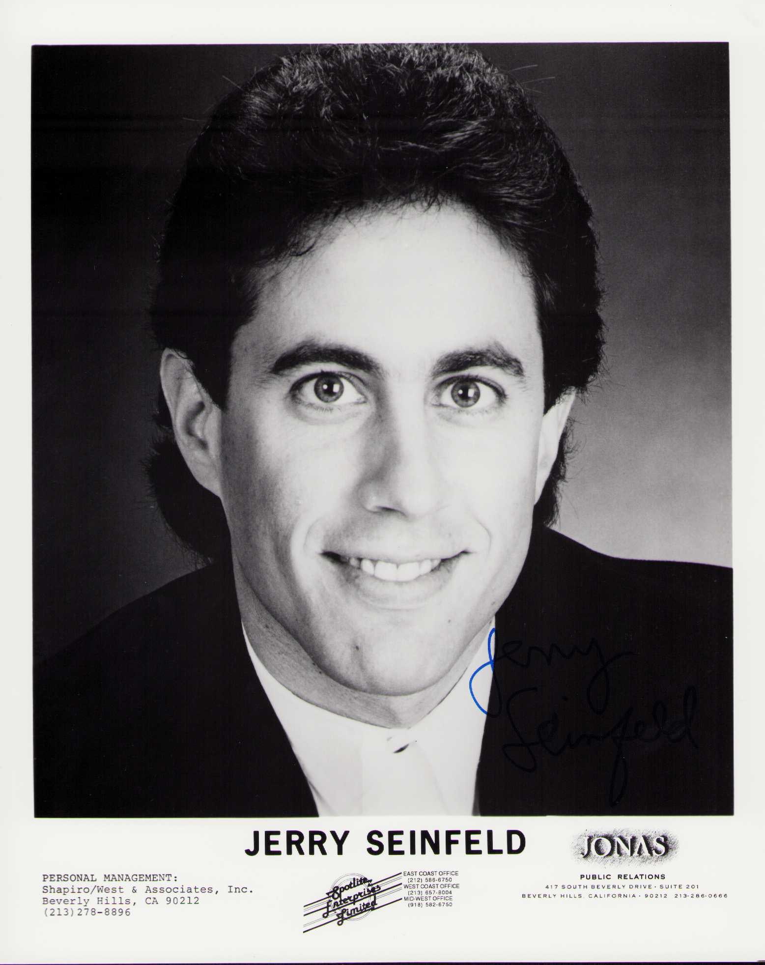 Jerry Seinfeld signed photograph (1 of 1)