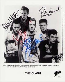 The Clash signed photograph