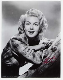 Lana Turner signed photograph