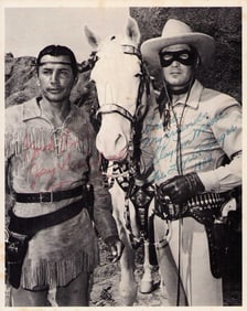 Lone Ranger and Tonto signed photograph RARE