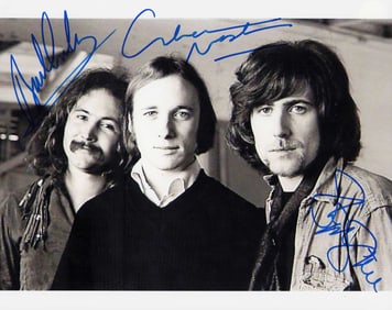 Crosby, Stills and Nash signed photograph