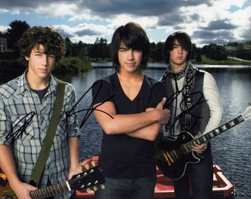 Jonas Brothers signed photograph